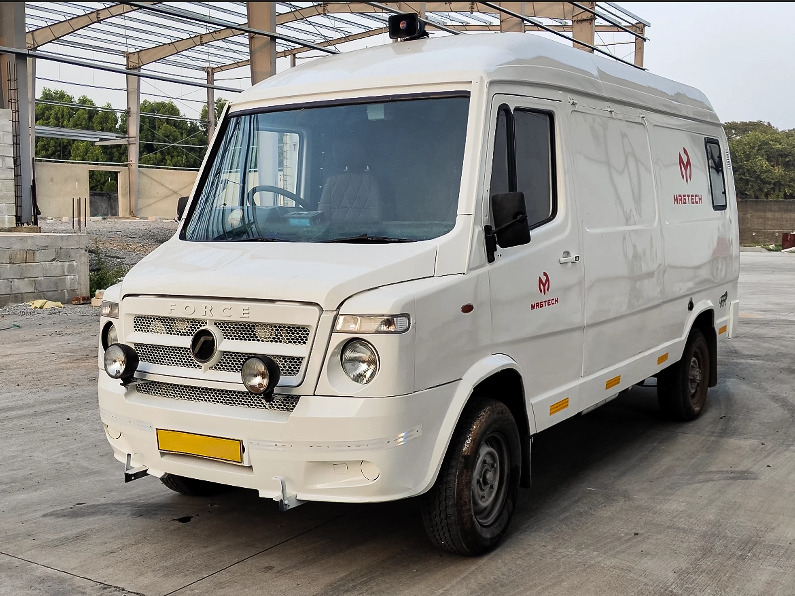 Magtech vehicle mounted X-ray baggage scanner exterior view